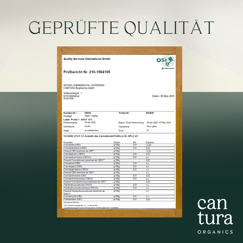 3 x Cantura LUNA 12 <br>• 12 % CBD +++ <br>• 30 ml Schlaf-Öl